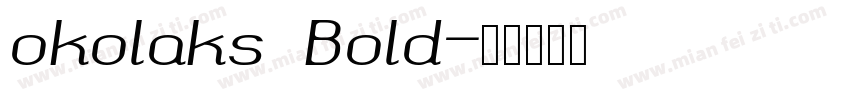 okolaks Bold字体转换